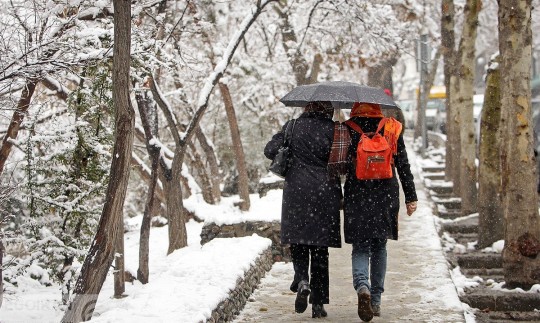 برف و سرما در راه تهران